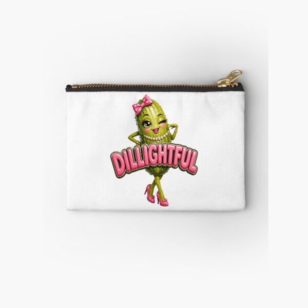 Item preview, Dillightful Cute Pickle Girl Funny Pickle Pun Kawaii Cartoon Sticker designed and sold by RoPrincess.