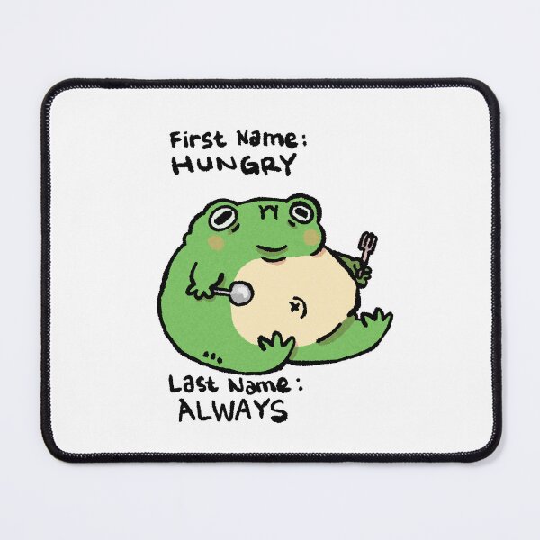 Item preview, Chubby Frog First Name Hungry Last Name Always designed and sold by Childish by Design.