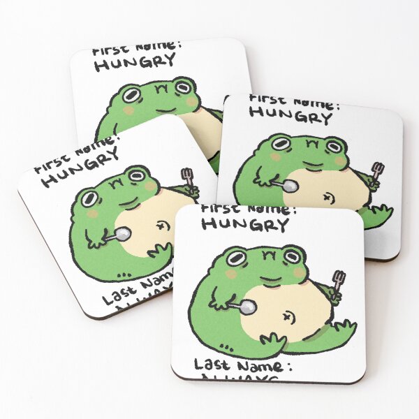 Item preview, Chubby Frog First Name Hungry Last Name Always designed and sold by Childish by Design.