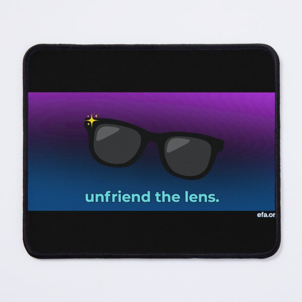 Item preview, Unfriend the Lens designed and sold by Electronic Frontiers Australia.