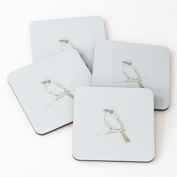 Item preview, Quiet Perch – Minimalist Bird Art designed and sold by FawnFeatherCo.