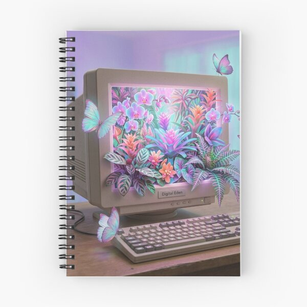 Item preview,  Digital Eden - Retro Computer Surreal Garden designed and sold by claudia6666.