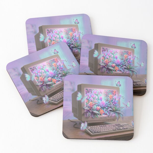 Item preview,  Digital Eden - Retro Computer Surreal Garden designed and sold by claudia6666.