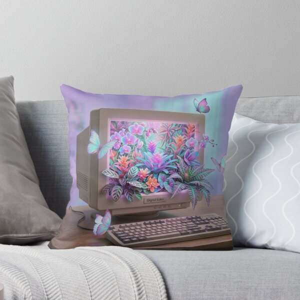 Item preview,  Digital Eden - Retro Computer Surreal Garden designed and sold by claudia6666.