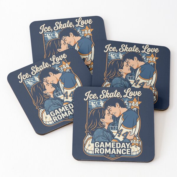 Item preview, Ice Skate Love Hockey Gameday Romance designed and sold by animevers.