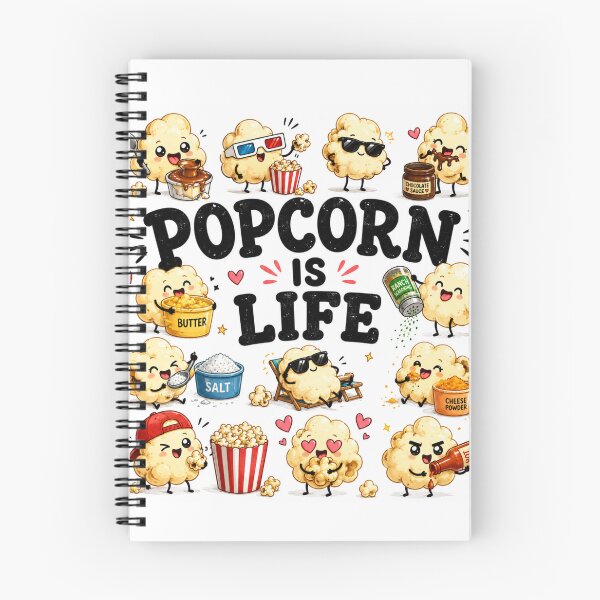 Item preview, Popcorn is Life designed and sold by Dad Duty Designs.