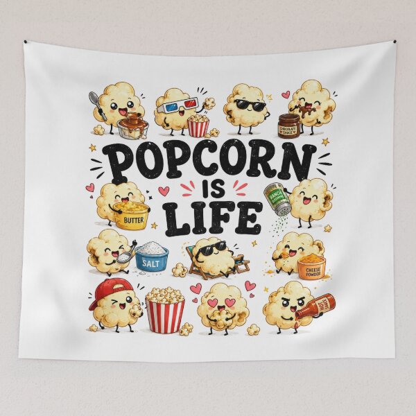 Item preview, Popcorn is Life designed and sold by Dad Duty Designs.