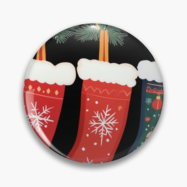 Item preview, Elegant Red Christmas Stockings Holiday Art designed and sold by VibeTees38.