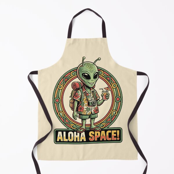 Item preview, Alien Tourist Hawaiian Shirt Aloha Space Retro Graphic designed and sold by DuckOddity.