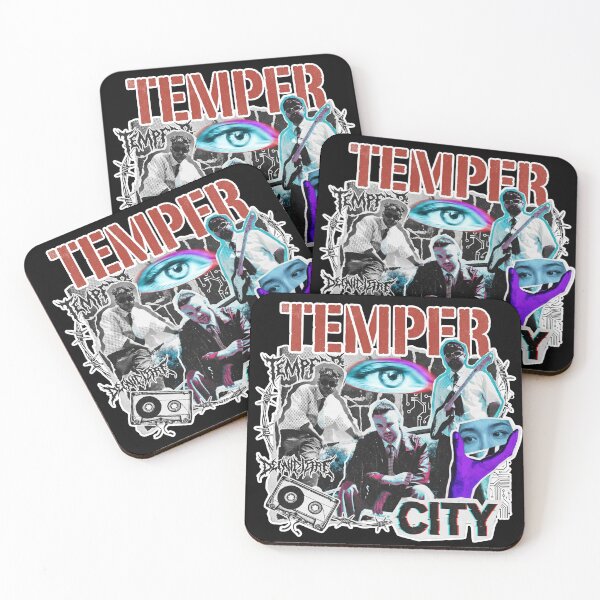 Item preview, Temper city music album cover art designed and sold by ARTeez⭐️⭐️⭐️⭐️⭐️.