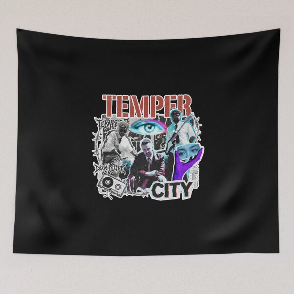 Item preview, Temper city music album cover art designed and sold by ARTeez⭐️⭐️⭐️⭐️⭐️.