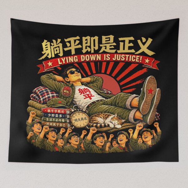 Item preview, Lying Down Is Justice! — Certified Tang Ping Champion designed and sold by Sanctum Icons.