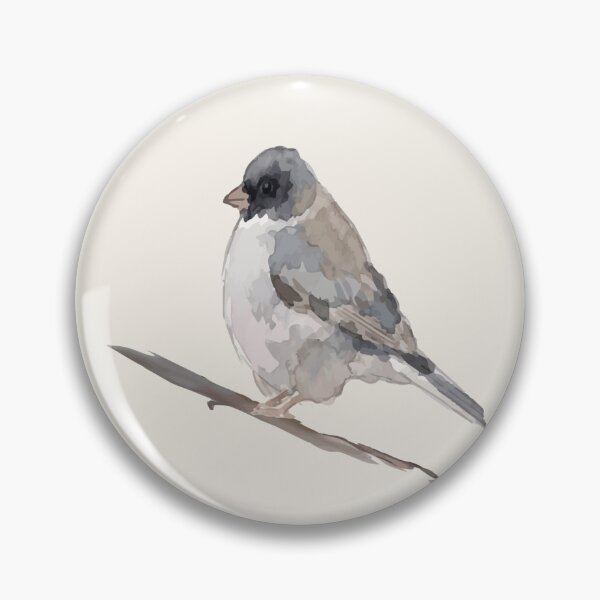 Item preview, Watercolor Dark Eyed Junco Bird Illustration Art Print designed and sold by FawnFeatherCo.