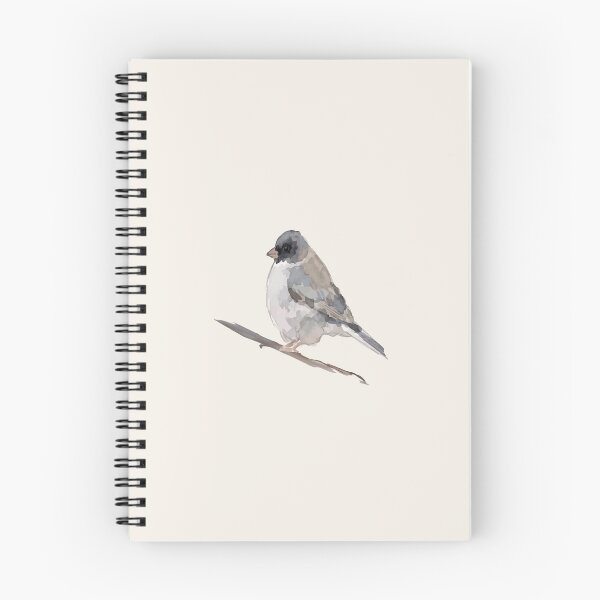 Item preview, Watercolor Dark Eyed Junco Bird Illustration Art Print designed and sold by FawnFeatherCo.