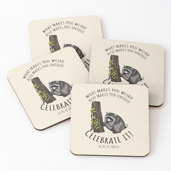 Item preview, Jimothy the Raccoon: Weird Makes You Unique Celebrate It - We Are All Jimothy designed and sold by ShirtRemarks.