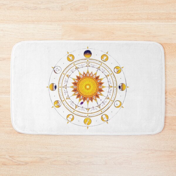 Item preview, Celestial Zodiac Mandala Fantasy Art Design designed and sold by MystiColo.