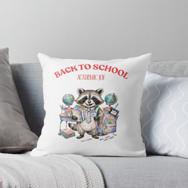 Item preview, Cute Watercolor Raccoon Student "BACK TO SCHOOL ACADEMIC JOY"  designed and sold by VibranPalette.