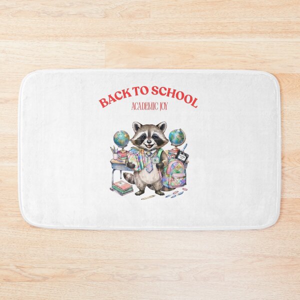 Item preview, Cute Watercolor Raccoon Student "BACK TO SCHOOL ACADEMIC JOY"  designed and sold by VibranPalette.