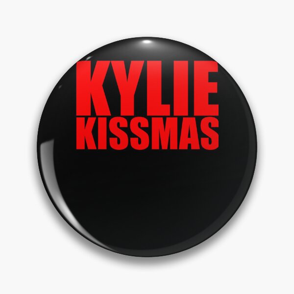 Item preview, Kylie Kissmas Typography On Black Background designed and sold by darvcvr.