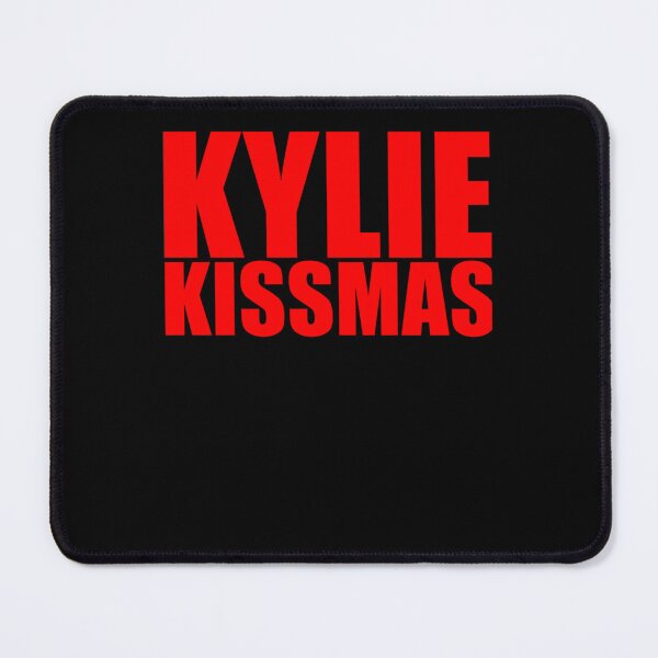 Item preview, Kylie Kissmas Typography On Black Background designed and sold by darvcvr.