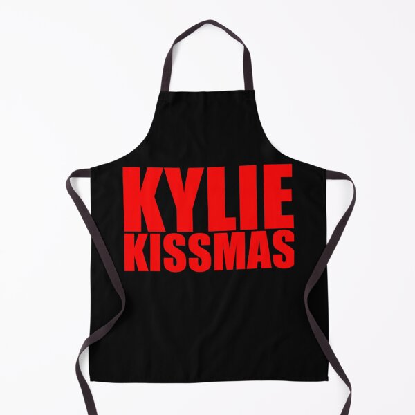 Item preview, Kylie Kissmas Typography On Black Background designed and sold by darvcvr.