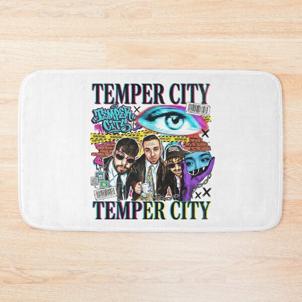 Item preview, Temper city music album cover art designed and sold by ARTeez⭐️⭐️⭐️⭐️⭐️.