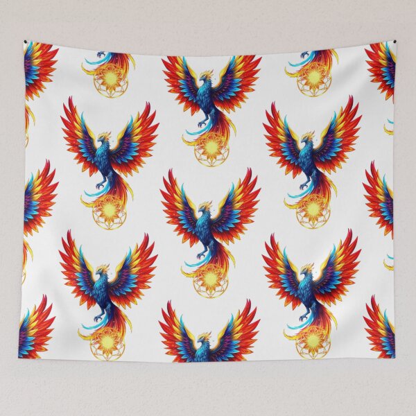 Item preview, Phoenix of Eternal Light Fantasy Illustration designed and sold by MystiColo.