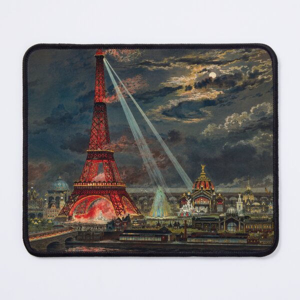 Item preview, Eiffel Tower Vintage Illustration Paris Wall Art for Travelers designed and sold by RickE.