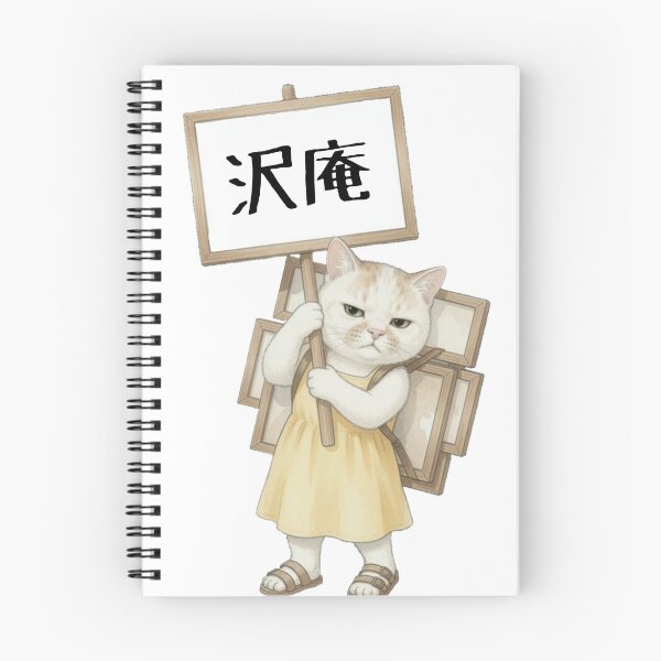 Item preview, Cat Carrying Takuan Signboard designed and sold by Komatoya.