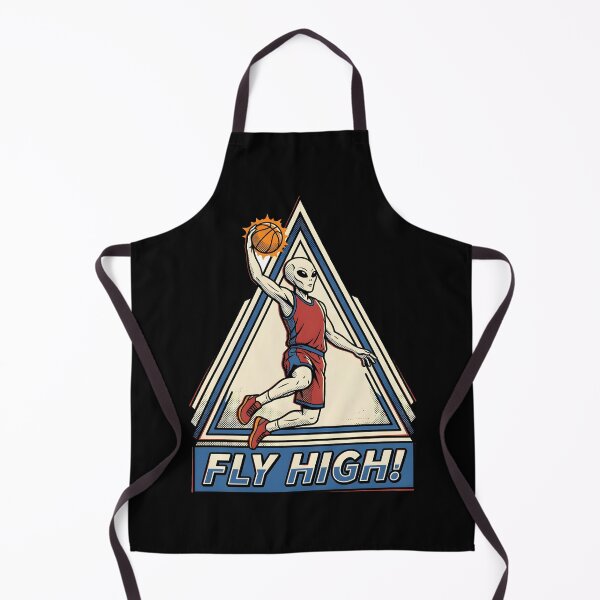 Item preview, Alien Basketball Player Slam Dunk Fly High Retro Graphic designed and sold by DuckOddity.