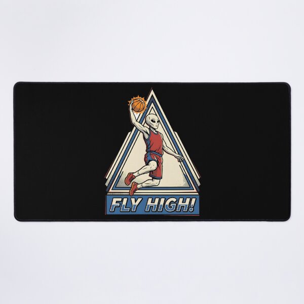 Item preview, Alien Basketball Player Slam Dunk Fly High Retro Graphic designed and sold by DuckOddity.