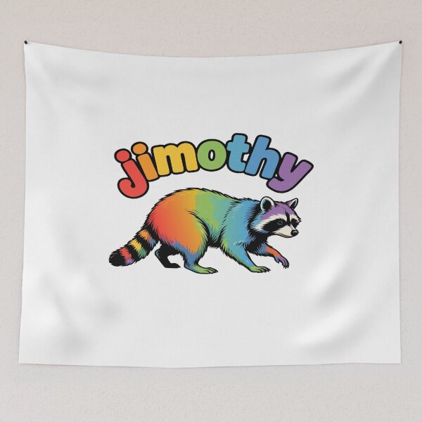 Item preview, Jimothy the Rainbow Raccoon designed and sold by Valascanza.