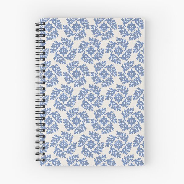Item preview, Medieval Gothic Botanical Pattern in Cornflower Blue | French Country Floral Quatrefoil Design designed and sold by HannahGinn.Design.
