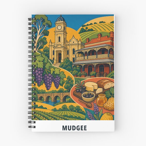 Artikelvorschau, Mudgee Clock Tower Vineyards, Heritage Pubs und Produkte entworfen und verkauft von Print My Town.