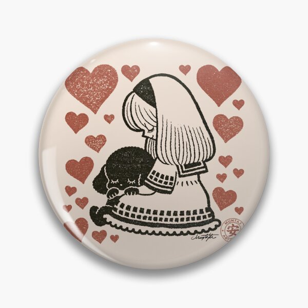Item preview, Sweet Girl Hugging Fluffy Black Poodle Puppy designed and sold by EdvvinStudios.
