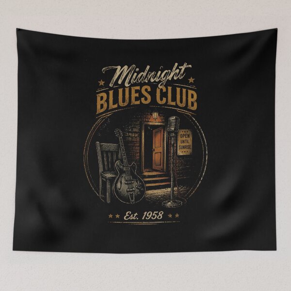 Item preview, Midnight Blues Club designed and sold by QuietSpark.