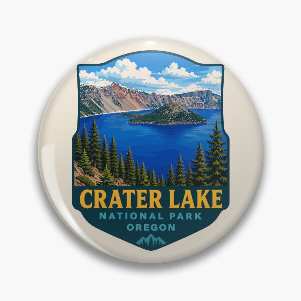 Item preview, Crater Lake National Park Orego Retro Design designed and sold by Gideon Emmerich.