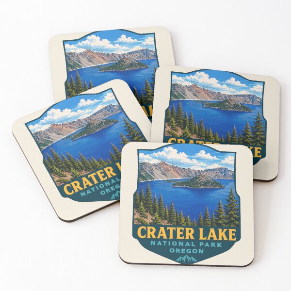 Item preview, Crater Lake National Park Orego Retro Design designed and sold by Gideon Emmerich.