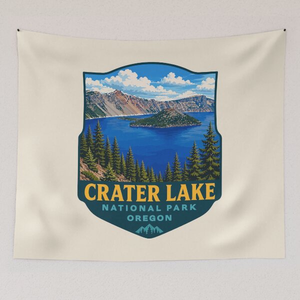 Item preview, Crater Lake National Park Orego Retro Design designed and sold by Gideon Emmerich.