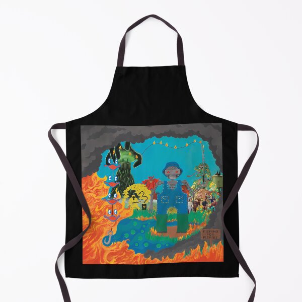 Item preview, Cyborg Fishing In Fire Surrealistic designed and sold by thetishirtbar.