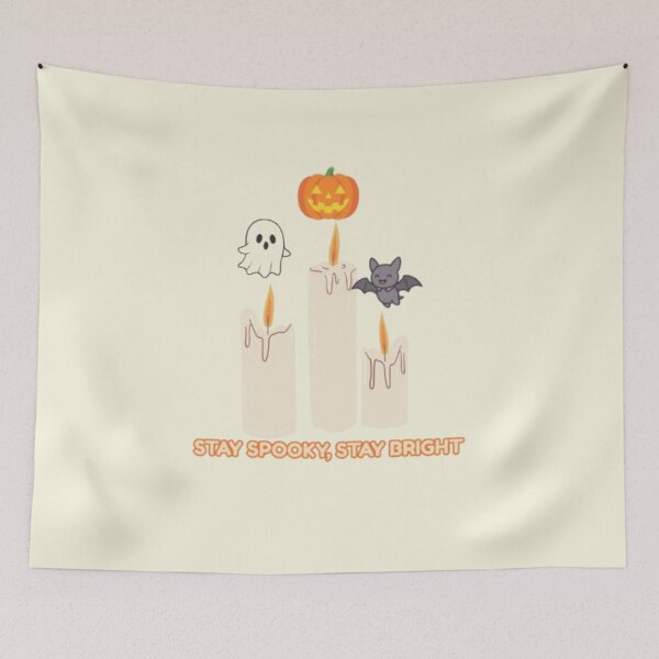 Item preview, Stay Spooky Stay Bright Halloween Candles Ghost designed and sold by Akira Design Store.