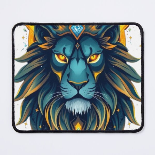 Item preview, Cosmic Royal Lion Emblem Fantasy Design designed and sold by MystiColo.