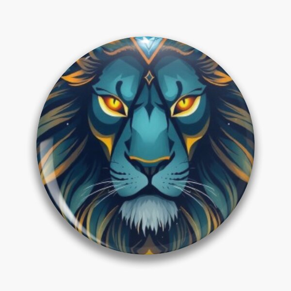 Item preview, Cosmic Royal Lion Emblem Fantasy Design designed and sold by MystiColo.