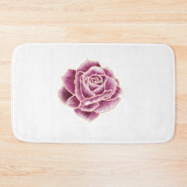 Item preview, Romantic Gift For Her Fancy Pink Rose with Gold Foil designed and sold by Christine Clayton.