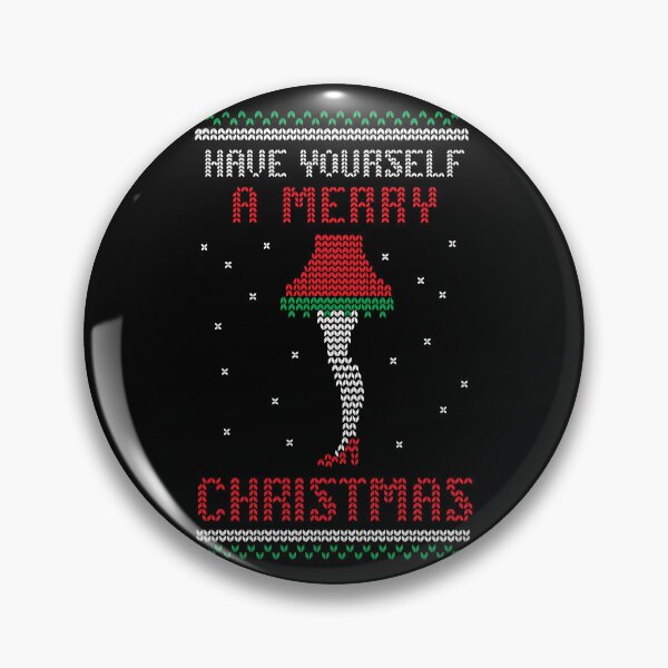 Item preview, Have Yourself a Merry Christmas with Leg Lamp retro knitted sweater design designed and sold by Jdawnink.