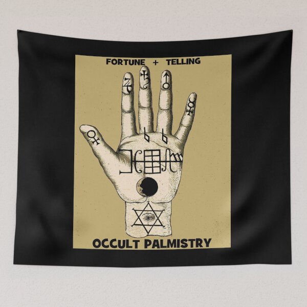 Item preview, OCCULT PALMISTRY : Vintage Fortune Telling Advertising Print designed and sold by posterbobs.