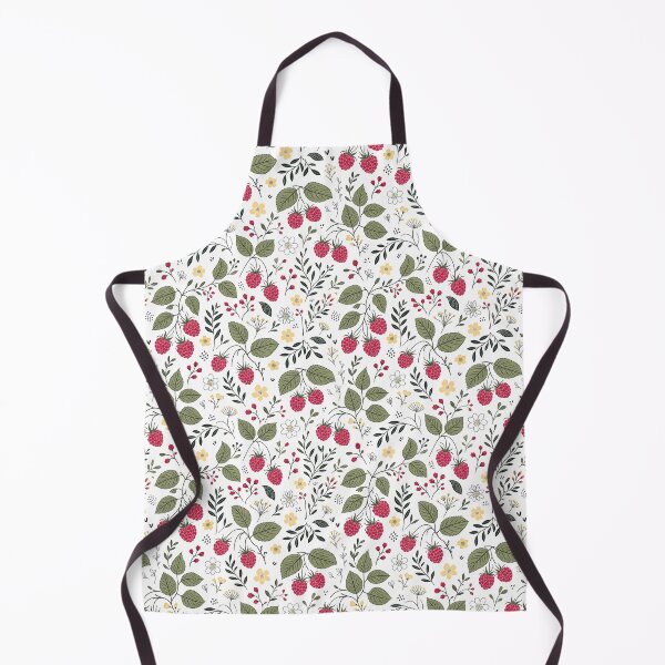 Item preview, Raspberries and Yellow Flowers Modern Surface Pattern designed and sold by TackyTime.
