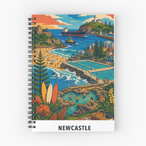 Item preview, Newcastle Surf Baths Bogey Hole and Harbour Life designed and sold by Print My Town.