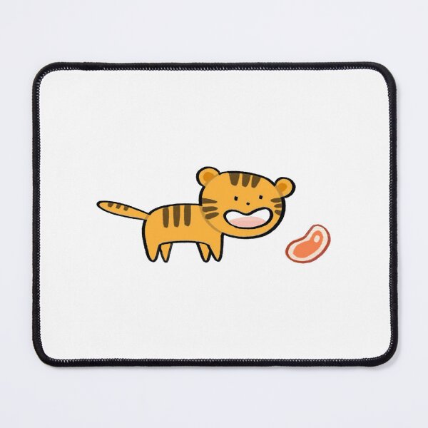 Item preview, Cute Tiger Kawaii Little Wild Cat Steak Food Design designed and sold by Ballooonfisher.
