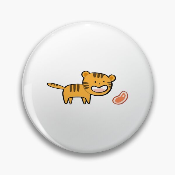 Item preview, Cute Tiger Kawaii Little Wild Cat Steak Food Design designed and sold by Ballooonfisher.